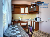 Кухня в 2-комнатных апартаментах в санатории МДМЦ «Чайка», Евпатория, Заозерное, фото 9