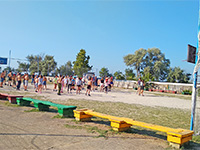 Открытая спортивная площадка в детском лагере «Чайка», Евпатория, Заозерное