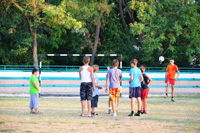 Футбольное поле, детский оздоровительный лагерь Россия