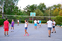 Баскетбольное поле, детский лагерь Россия, Евпатория