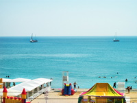 Вид на море из отеля «Вилла Каламит», Евпатория, фото 3