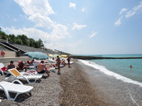 Пляж пансионата «Солнечный», Николаевка, Крым, фото 4
